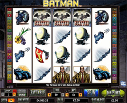 Batman - One of the most Popular Slots played by Super Slots Players
