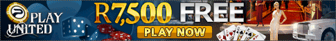 Visit Play United Casino Where they offer all South Africans the opportunity to Play In Rands!! They are offering all new players up to R7500 in Wecome Bonuses!