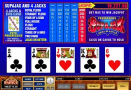 Supajax Poker Slot Screenshot