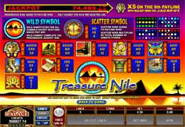 Treasure Nile Slot Screenshot
