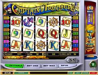 Captains Treasure Slot Screenshot