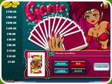 Genie's Hi-Lo Jackpot Slot Screenshot