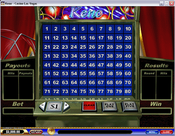 Keno Slot Screenshot