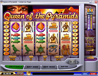 Queen of the Pyramids Slot Screenshot