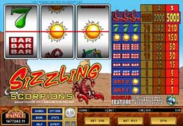 Sizzling Scorpions Slot Screenshot