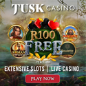 New Online Casino - Tusk - Get R100 Free No Deposit Bonus